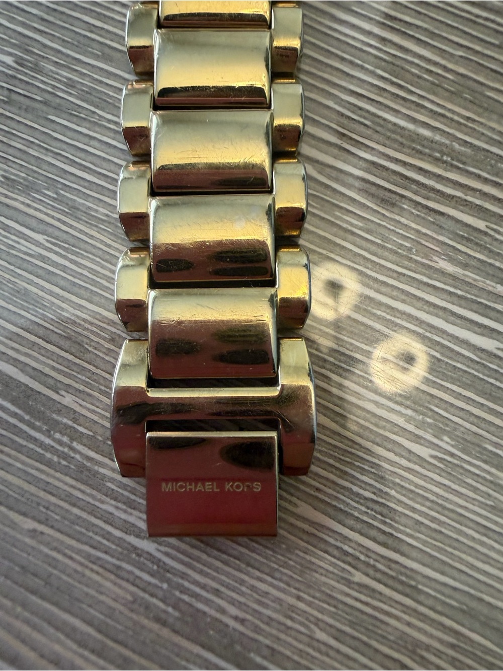Michael Kors Gold-Tone MK Logo Bracelet Watch - Picture 7 of 9